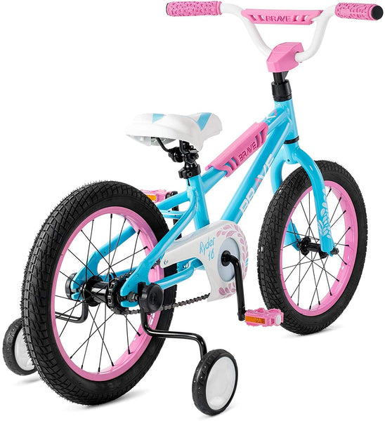Brave Freestyle BMX Kids Bike for Boys and Girls, 16 inch with Training Wheels, in Multiple Colors. Lightweight Aluminum Frame, Easy to Ride!